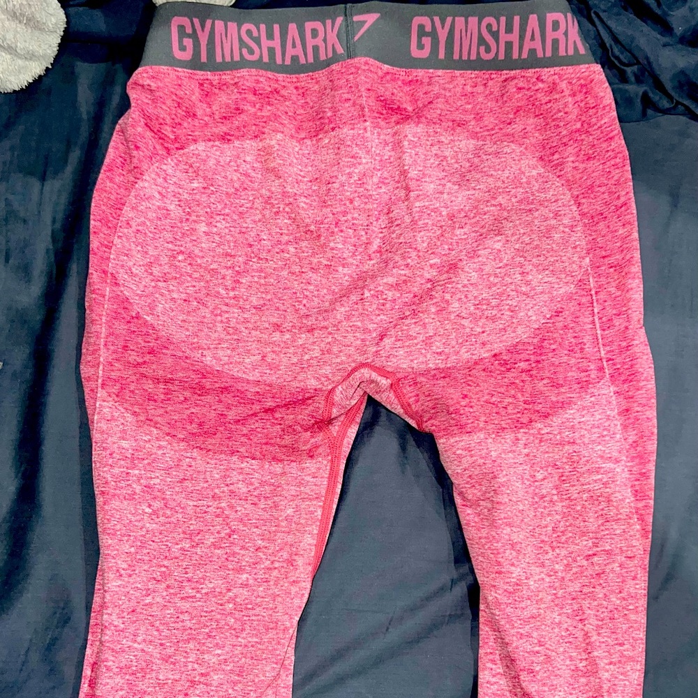 Gymshark High-Waisted Flex Leggings - Pink/Grey - Size XL